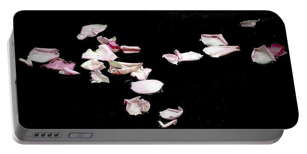 Rose Portable Battery Charger featuring the photograph Rose Petals For W by Alida M Haslett