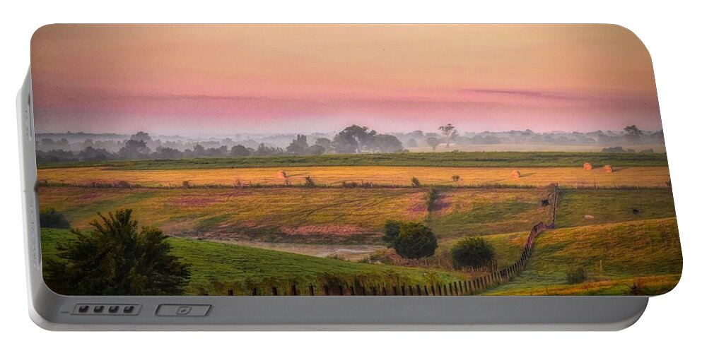 Farm Portable Battery Charger featuring the photograph Rural Landscape by Jack Wilson