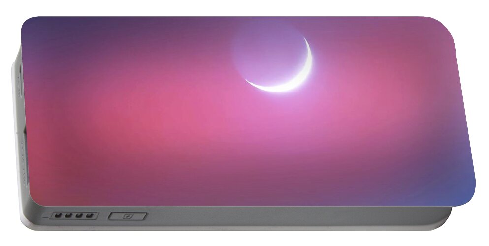 Arizona Skies Portable Battery Charger featuring the photograph Sagitarrius Waxing Moon 2 by Judy Kennedy