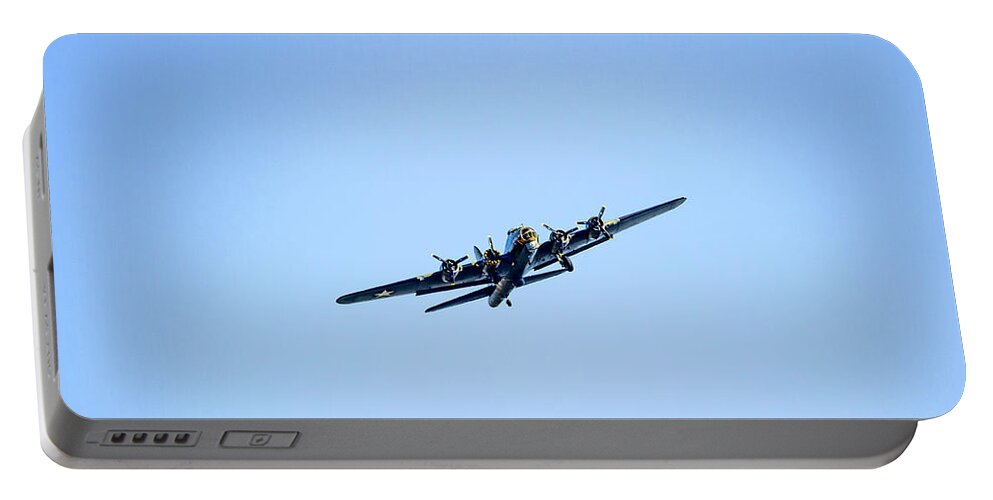 1945-built Boeing B-17g Portable Battery Charger featuring the photograph Sally B by Tanya C Smith