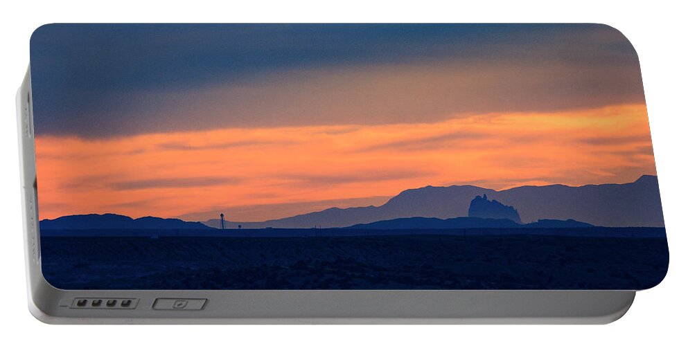 Sunset Portable Battery Charger featuring the photograph San Juan Basin Skyline by Jonathan Thompson