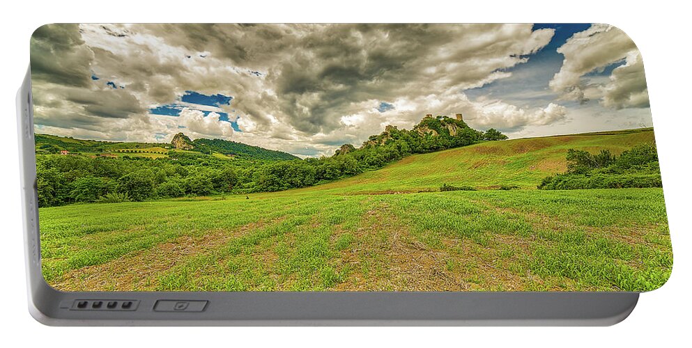 Emilia Portable Battery Charger featuring the photograph Sanctuary On Peak In Countryside by Vivida Photo PC