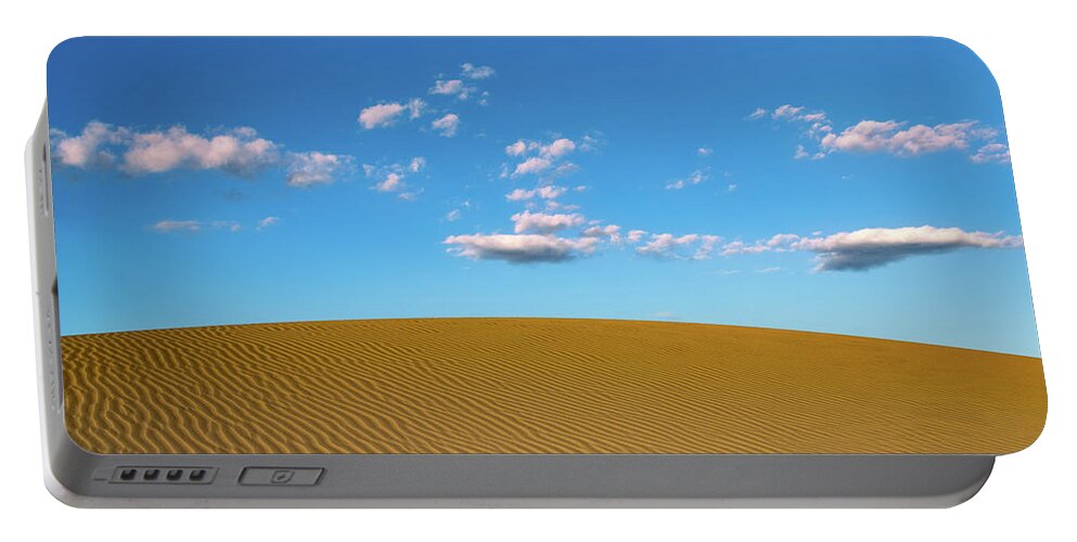 Desert Portable Battery Charger featuring the photograph Sand And Sky by David Downs