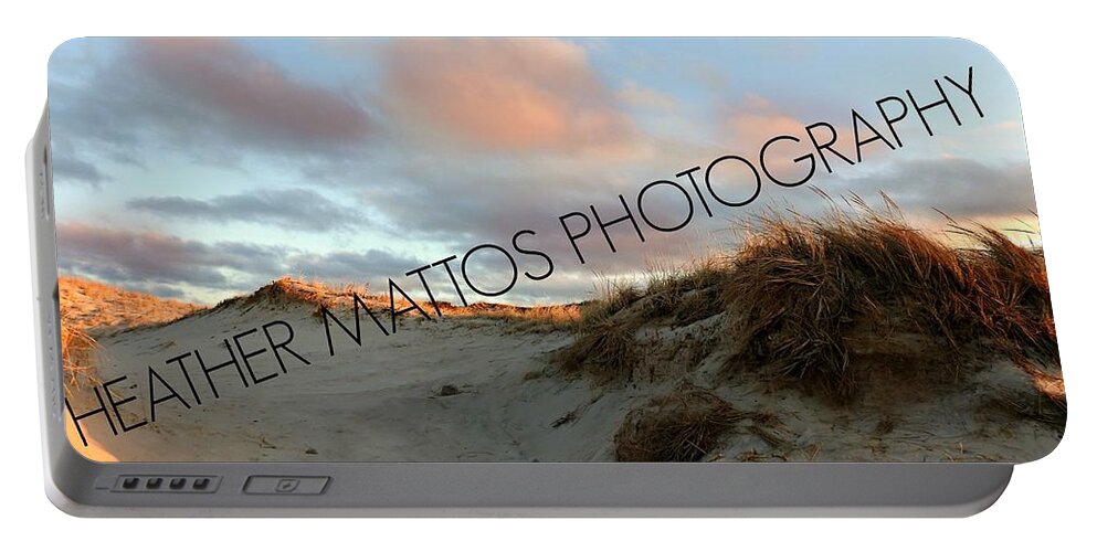Sand Dunes Portable Battery Charger featuring the photograph Sand Dunes and Clouds by Heather M Photography