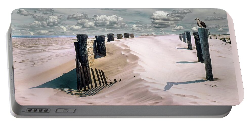Sky Portable Battery Charger featuring the photograph Sand by Richard Goldman