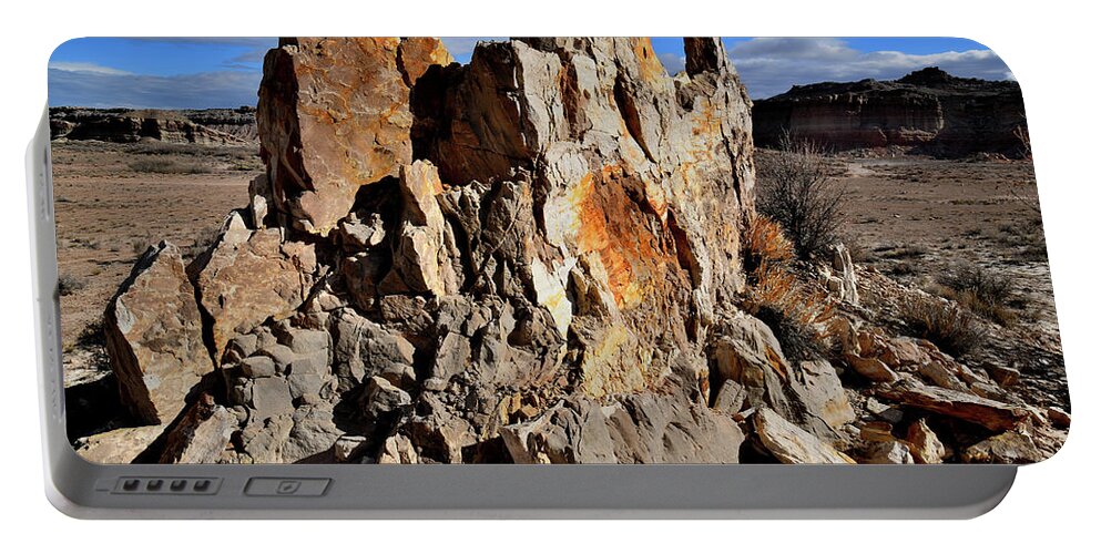 San Rafael Swell Portable Battery Charger featuring the photograph Sandstone Castle in San Rafael Swell by Ray Mathis