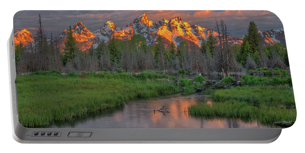 Schwabacher Landing Portable Battery Charger featuring the photograph Schwabacher Landing 2011-06 06 by Jim Dollar