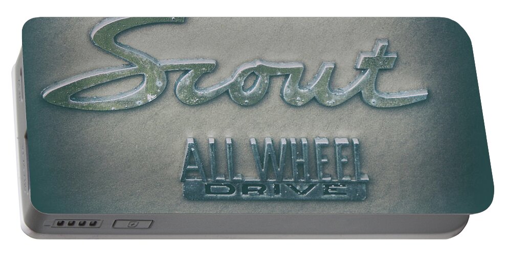 Scout Portable Battery Charger featuring the photograph Scout All Wheel Drive - Vintage by Dale Powell