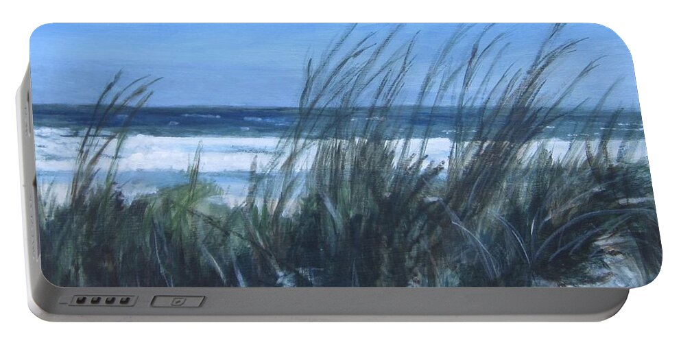 Acrylic Portable Battery Charger featuring the painting Sea Breeze by Paula Pagliughi