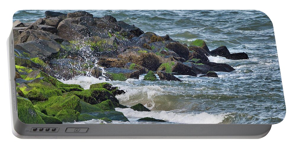 Landscape Portable Battery Charger featuring the photograph Seashore by Paul Ross