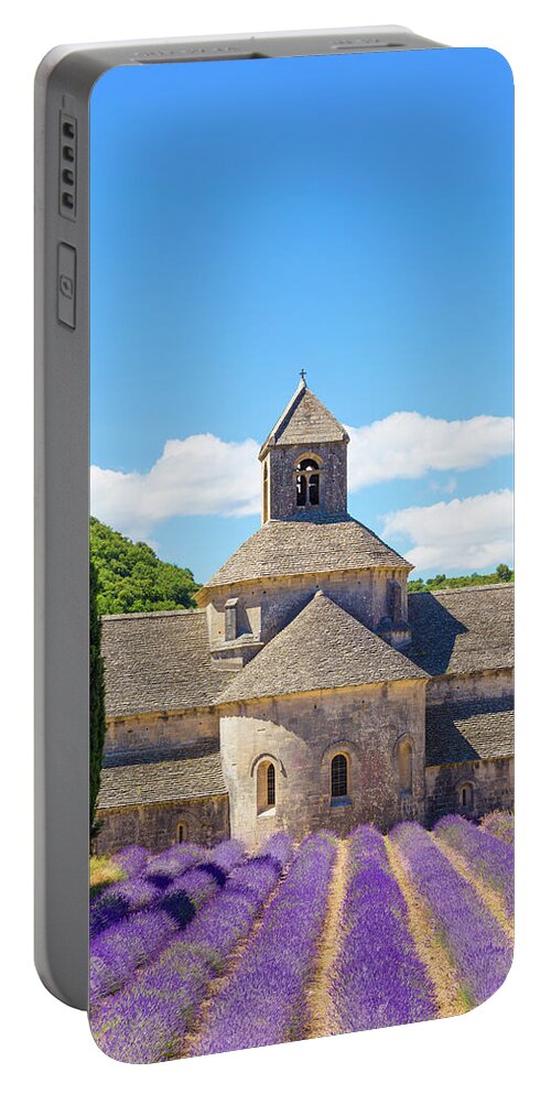 Abbaye Portable Battery Charger featuring the photograph Senanque, Provence, France by Francesco Riccardo Iacomino