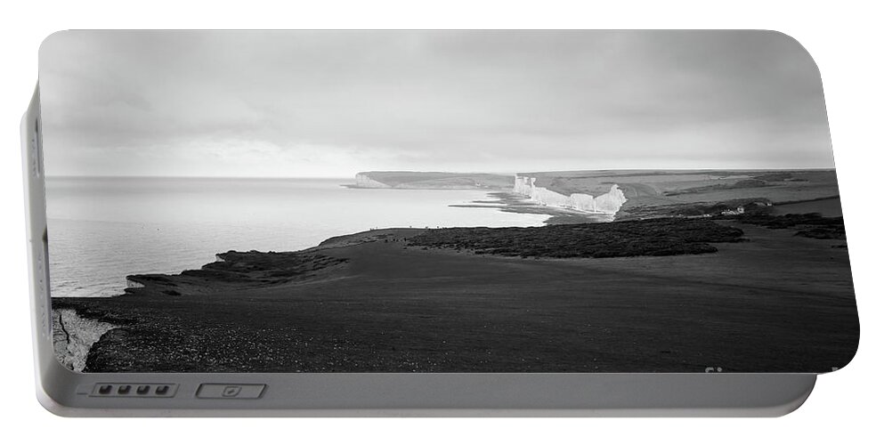 Seven Sisters Portable Battery Charger featuring the photograph Seven Sisters white cliffs by Perry Rodriguez