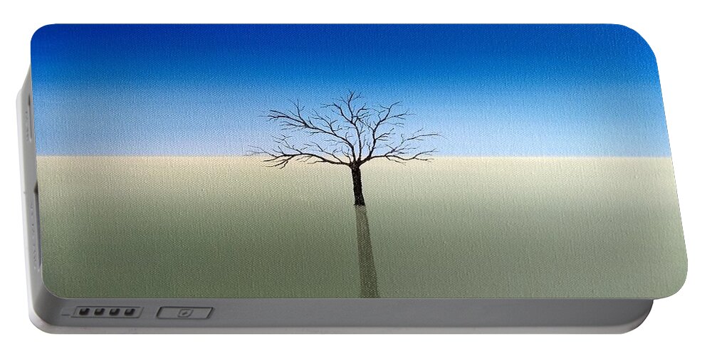 Fine Art Portable Battery Charger featuring the painting Shadow of Asclepius by Kevin Daly