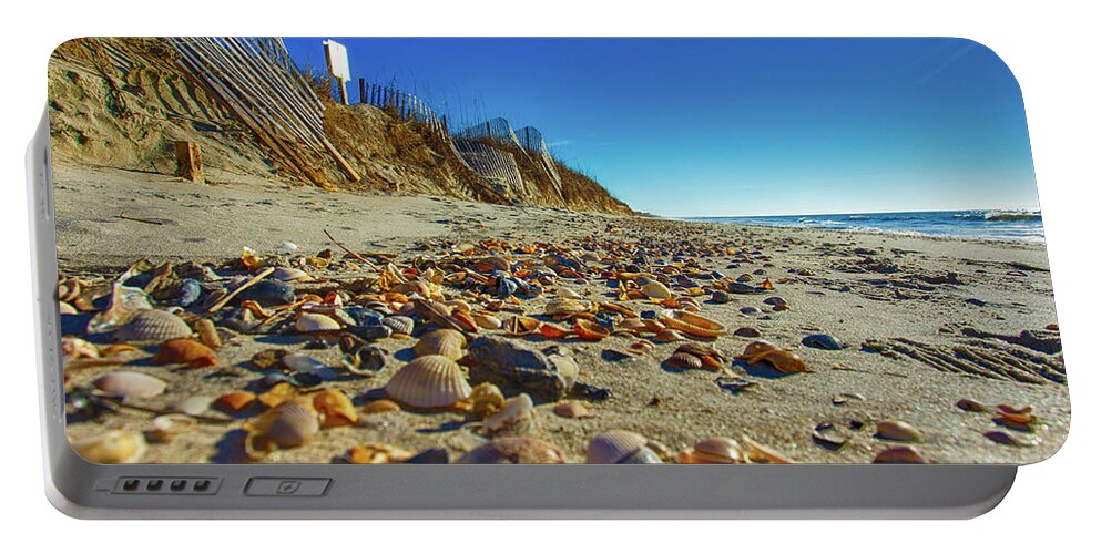 Oak Island Portable Battery Charger featuring the photograph Shells by Nick Noble
