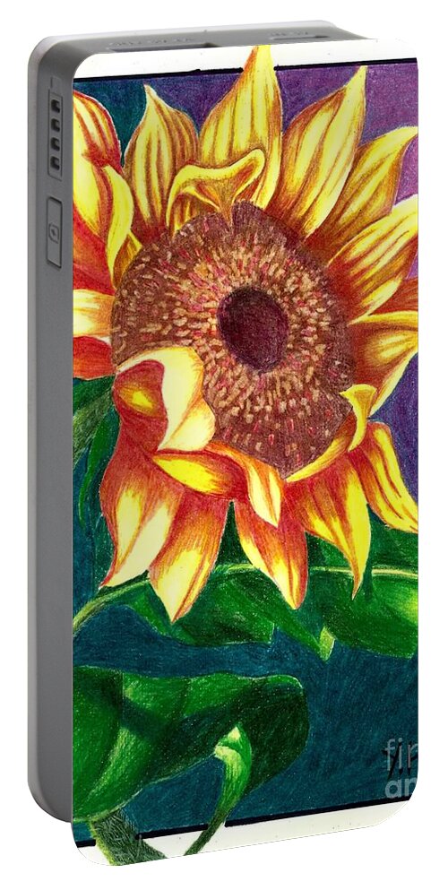 Drawings Portable Battery Charger featuring the digital art Shine on me by Yenni Harrison