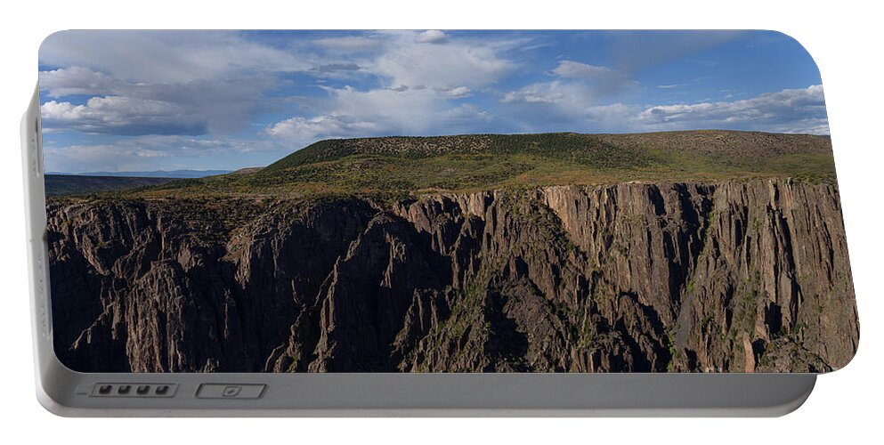 Black Canyon Portable Battery Charger featuring the photograph Silence of the Cliffs by Jeff Hubbard