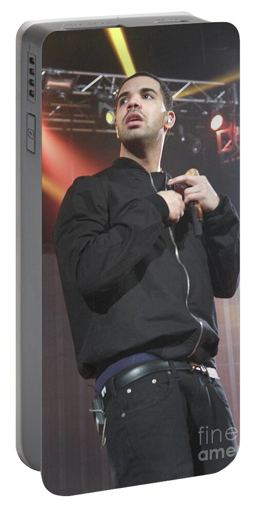 Drake Portable Battery Charger featuring the photograph Drake #5 by Concert Photos