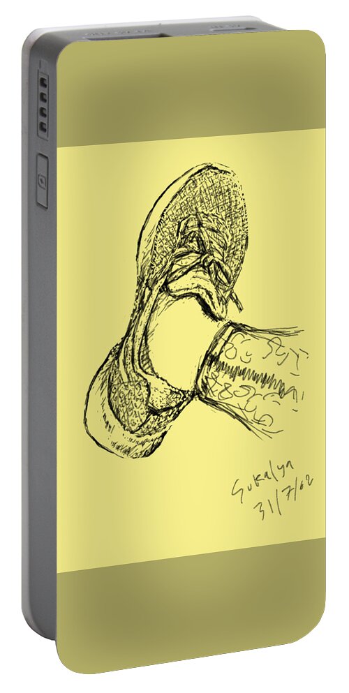 Foot Portable Battery Charger featuring the digital art Sixth by Sukalya Chearanantana