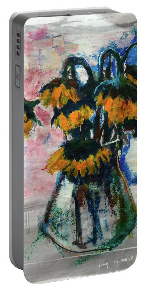  Portable Battery Charger featuring the painting Sleeping beauties by Maxim Komissarchik