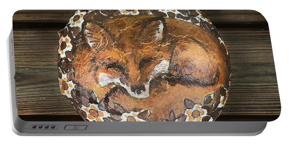Bread Portable Battery Charger featuring the photograph Sleeping Fox Sourdough 2 by Amy E Fraser