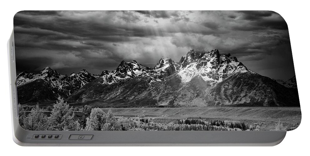 Tetons Portable Battery Charger featuring the photograph Snake River Tetons II by Jon Glaser