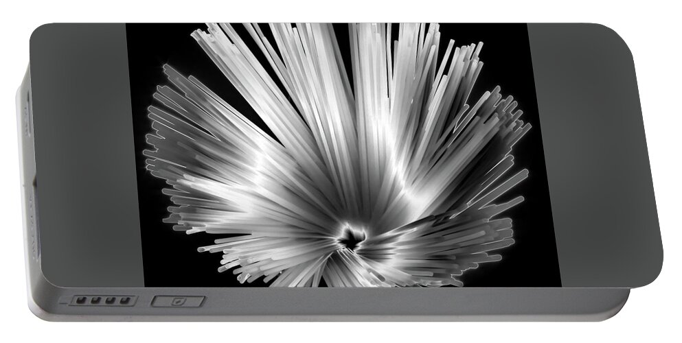 Black & White Portable Battery Charger featuring the photograph Solarized Spaghetti by Frederic A Reinecke