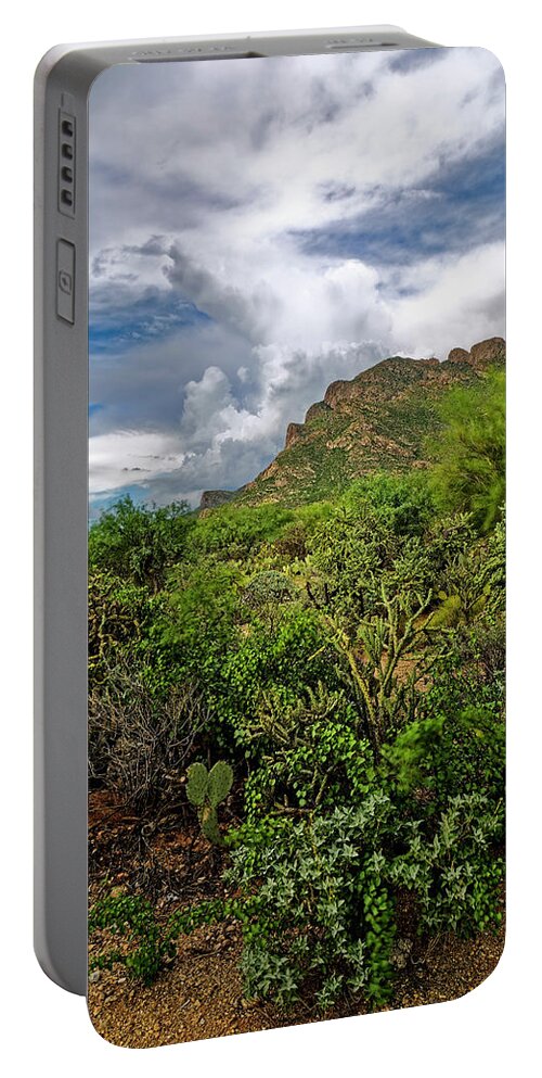 Monsoon Portable Battery Charger featuring the photograph Sonoran Monsoon Season v1648 by Mark Myhaver
