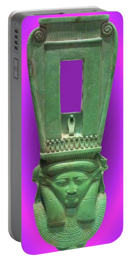 Egyptian Portable Battery Charger featuring the photograph Sound Machine of the Goddess by Vincent Green