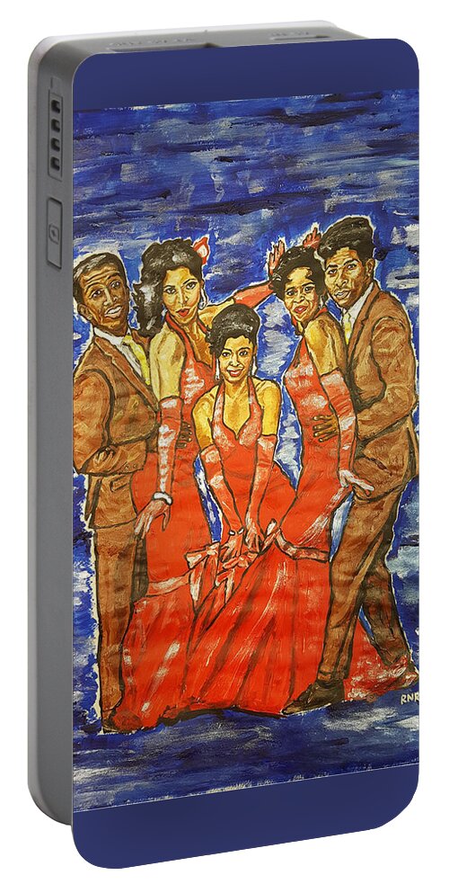 Sparkle Portable Battery Charger featuring the painting Sparkle by Rachel Natalie Rawlins