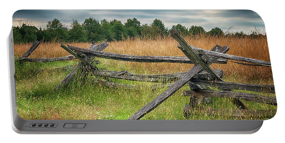 Split Portable Battery Charger featuring the photograph Split-Rail Fence by Travis Rogers