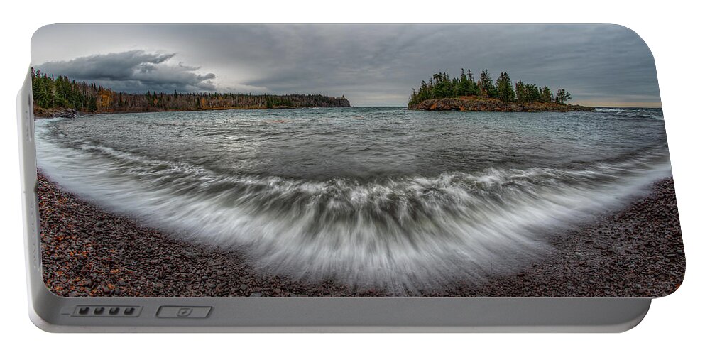 Lighthouse Portable Battery Charger featuring the photograph Split Rock Lighthouse State Park by Brad Bellisle