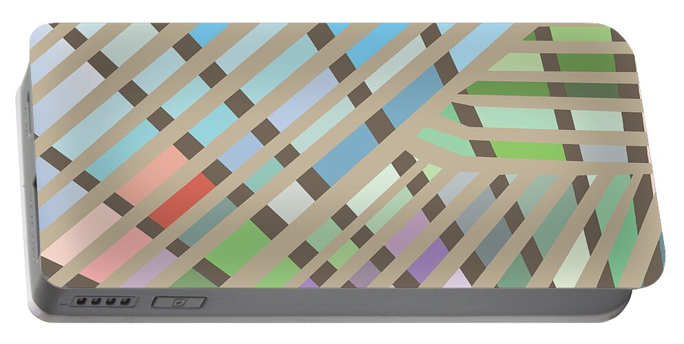Digital Portable Battery Charger featuring the digital art SpringPanel by Kevin McLaughlin