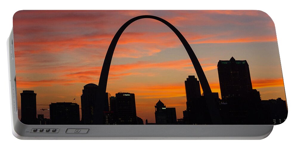 St Louis Portable Battery Charger featuring the photograph St Louis Skyline by Amanda Jones