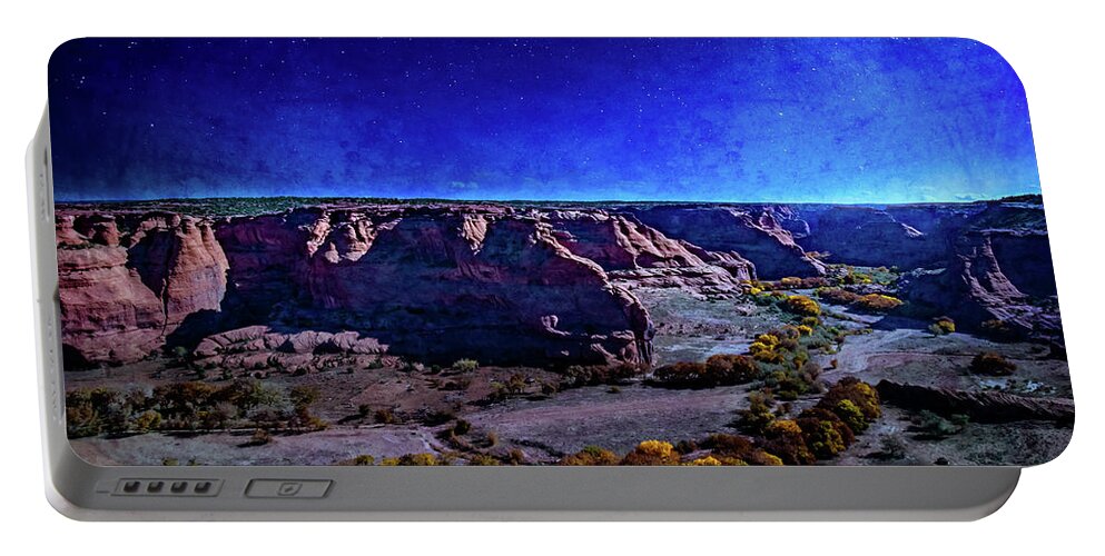 2018 Portable Battery Charger featuring the photograph Starlit Canyon de Chelly 1811 by Kenneth Johnson