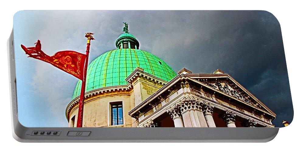 Venice Portable Battery Charger featuring the photograph Storm Hour by Loretta S