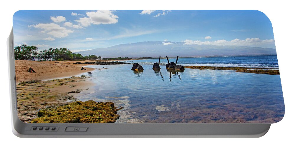 Sugar Beach Portable Battery Charger featuring the photograph Sugar Beach Tidepools by Anthony Jones