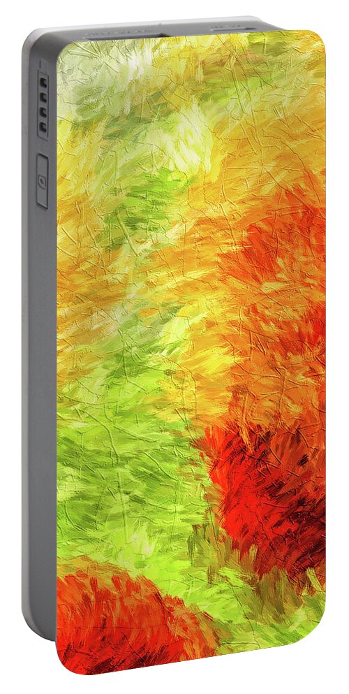 Painting Portable Battery Charger featuring the digital art Summer Impressions by Doreen Erhardt