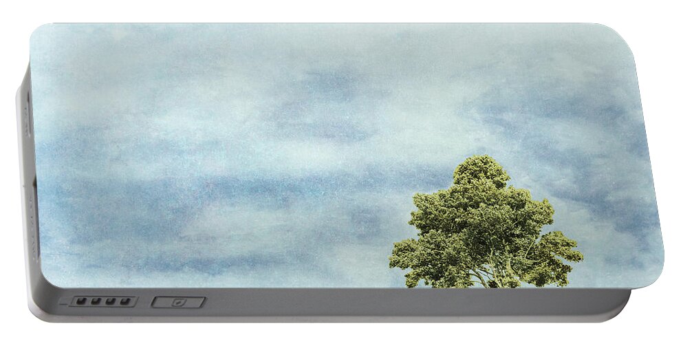 Summer Portable Battery Charger featuring the painting Summer Oak by Ynon Mabat