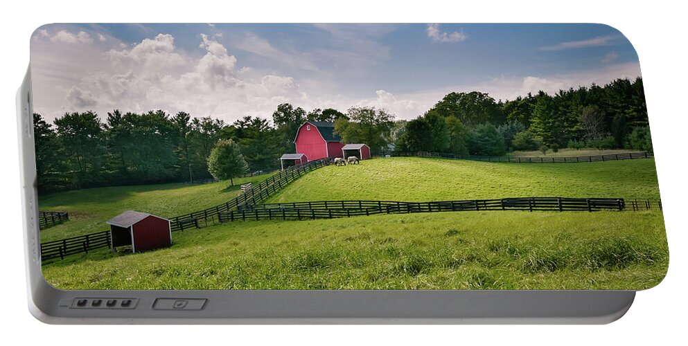 Landscape Portable Battery Charger featuring the photograph Summer Stable II by James Meyer