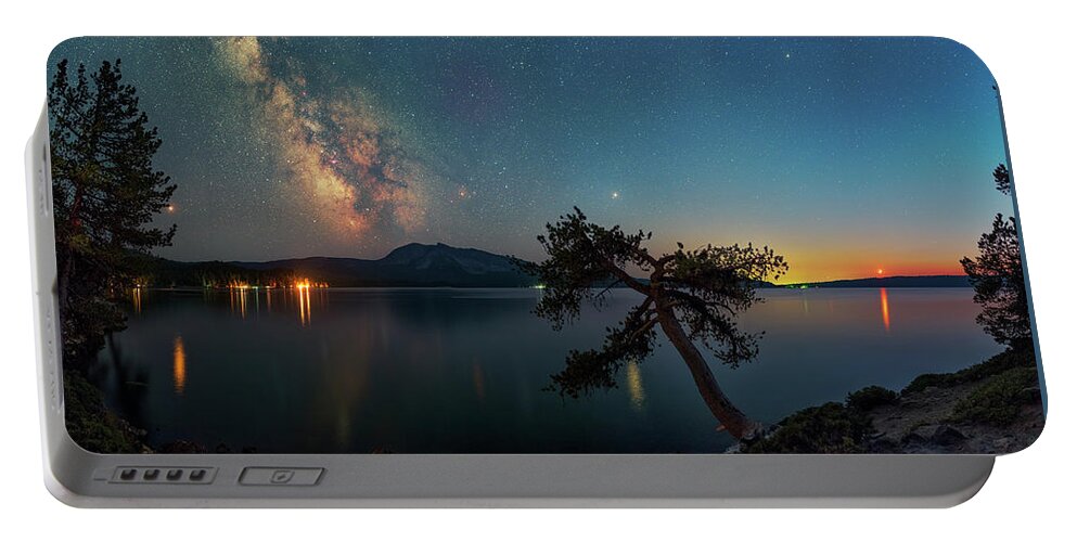 Astronomy Portable Battery Charger featuring the photograph Summernight Dream by Ralf Rohner
