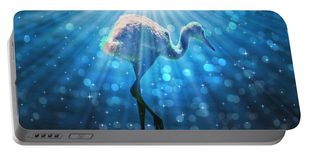 Sunkissed Portable Battery Charger featuring the photograph Sunkissed Sandhill Digital Art by Carol Groenen