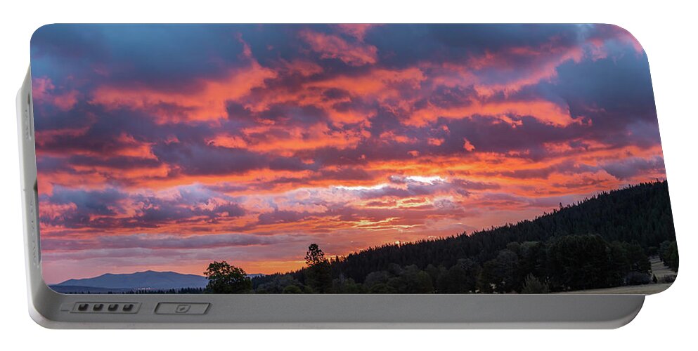 Sunrise Portable Battery Charger featuring the photograph Sunrise Panorama by Randy Robbins
