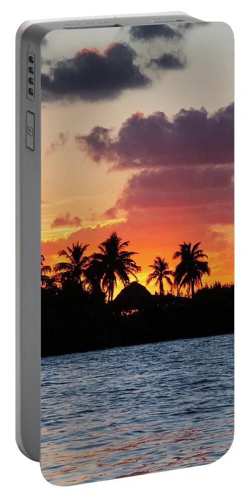 Sunset In The Florida Keys Portable Battery Charger featuring the photograph Sunset in the Florida Keys by Michelle Constantine
