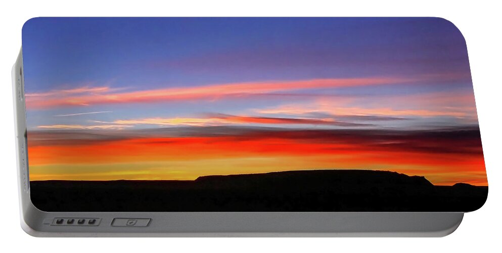 Antelope Canyon Portable Battery Charger featuring the photograph Sunset over Navajo Lands by Dawn Richards
