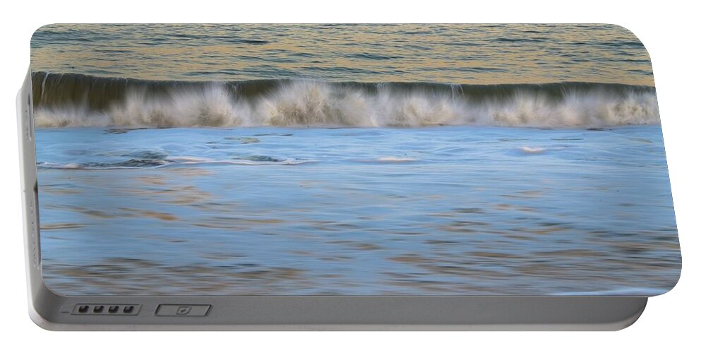 Wave Portable Battery Charger featuring the photograph Sunset Wave 6 Vero Beach Florida by T Lynn Dodsworth
