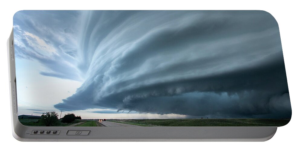 Storm Portable Battery Charger featuring the photograph Super Storm by Wesley Aston