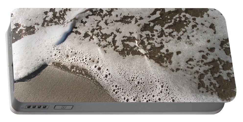 Ocean Portable Battery Charger featuring the photograph Surf Sand by FD Graham
