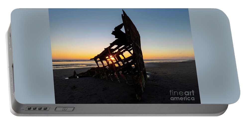 Peter Iredale Portable Battery Charger featuring the photograph Swallowed by Time by Michael Dawson