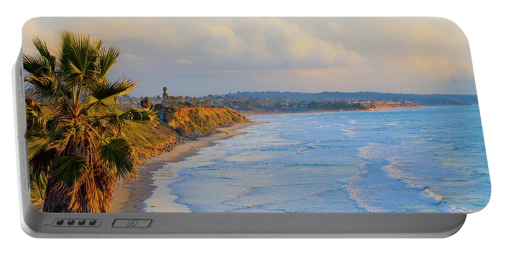  Portable Battery Charger featuring the photograph Coast View over Cliff by Catherine Walters
