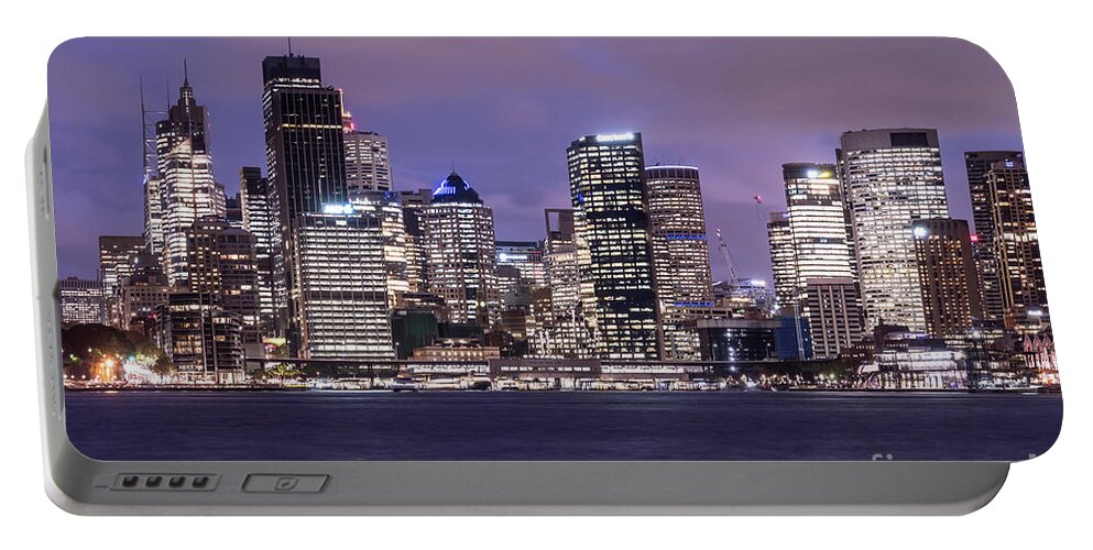 Australia Portable Battery Charger featuring the photograph Sydney skyline by Didier Marti